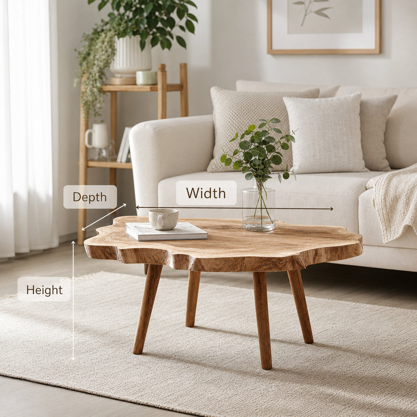 Rustic Wood Table For Natural Home Styling - product view 6