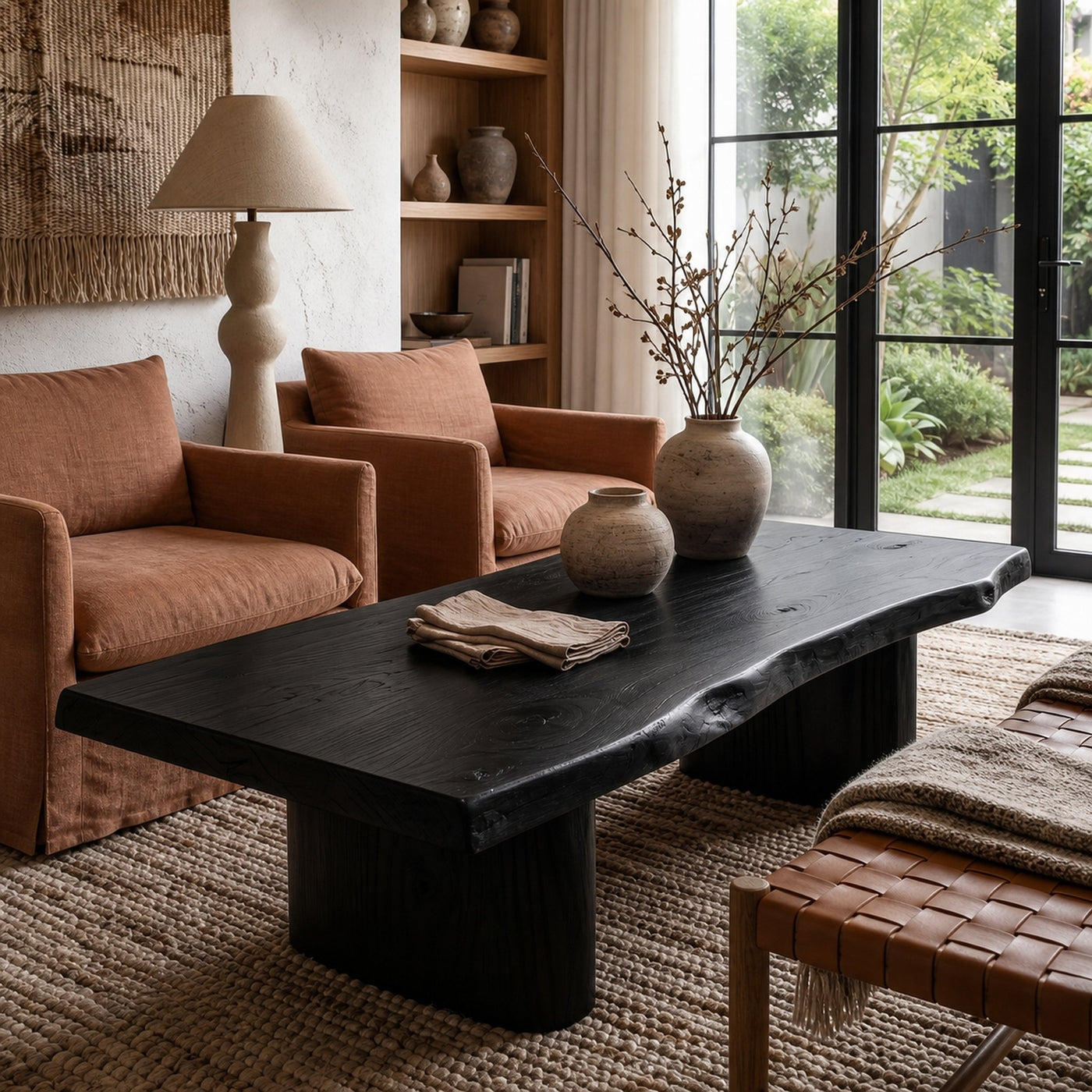 Rustic Wooden Coffee Table With Simple Solid Wood Design For Living Room - product view 4