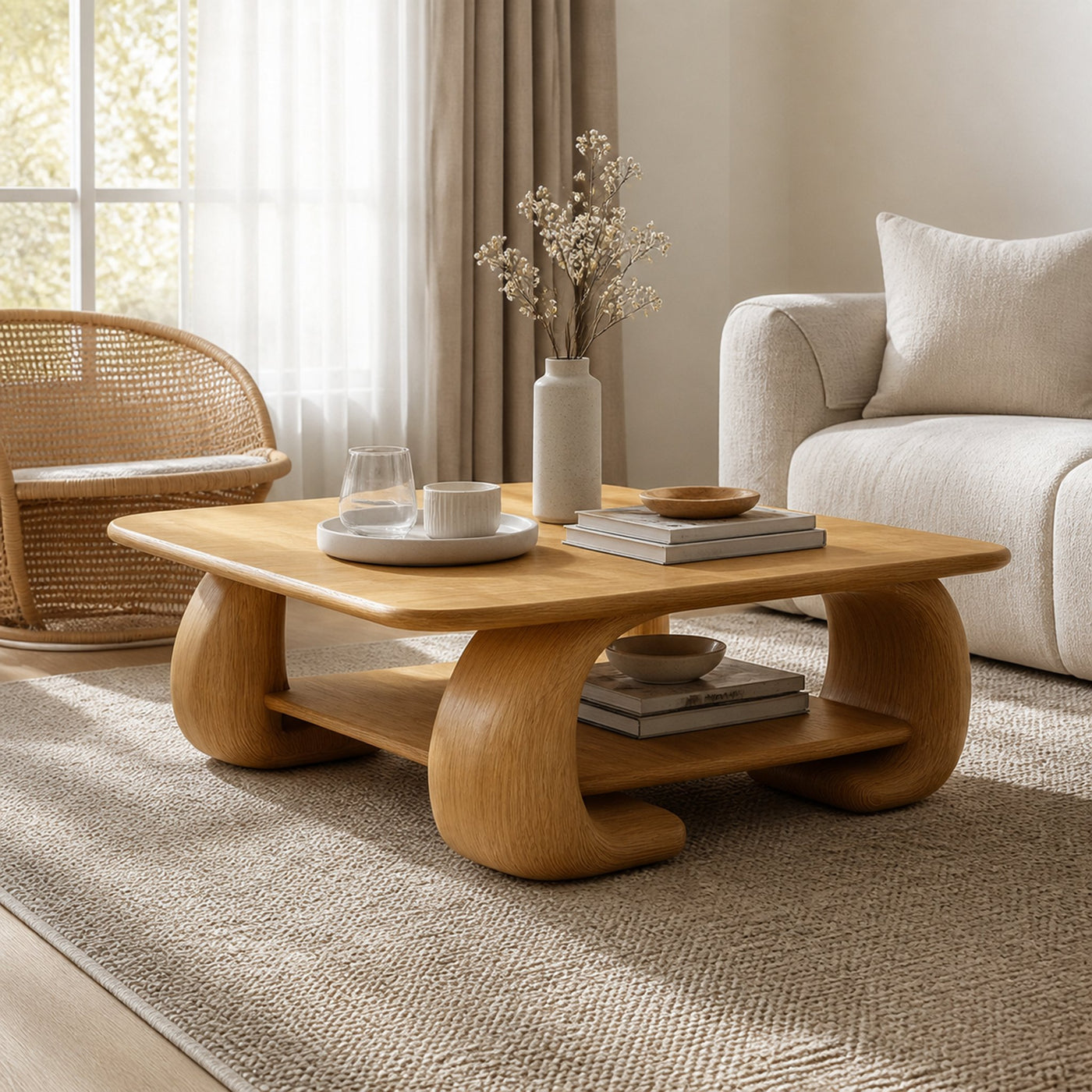Scandinavian Minimal Coffee Table Living Room Family Room