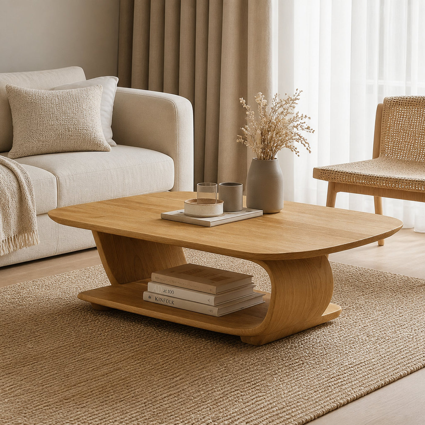 Scandinavian Minimalist Coffee Table Living Room Sitting Room