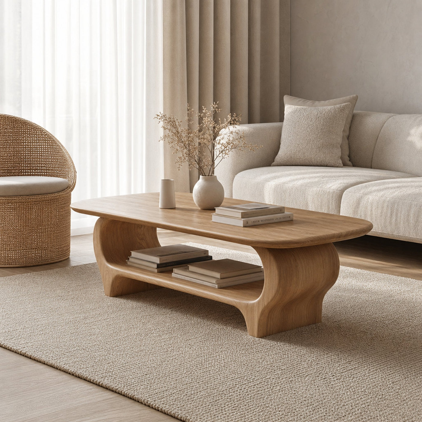 Scandinavian Modern Coffee Table Living Room Or Sitting Room