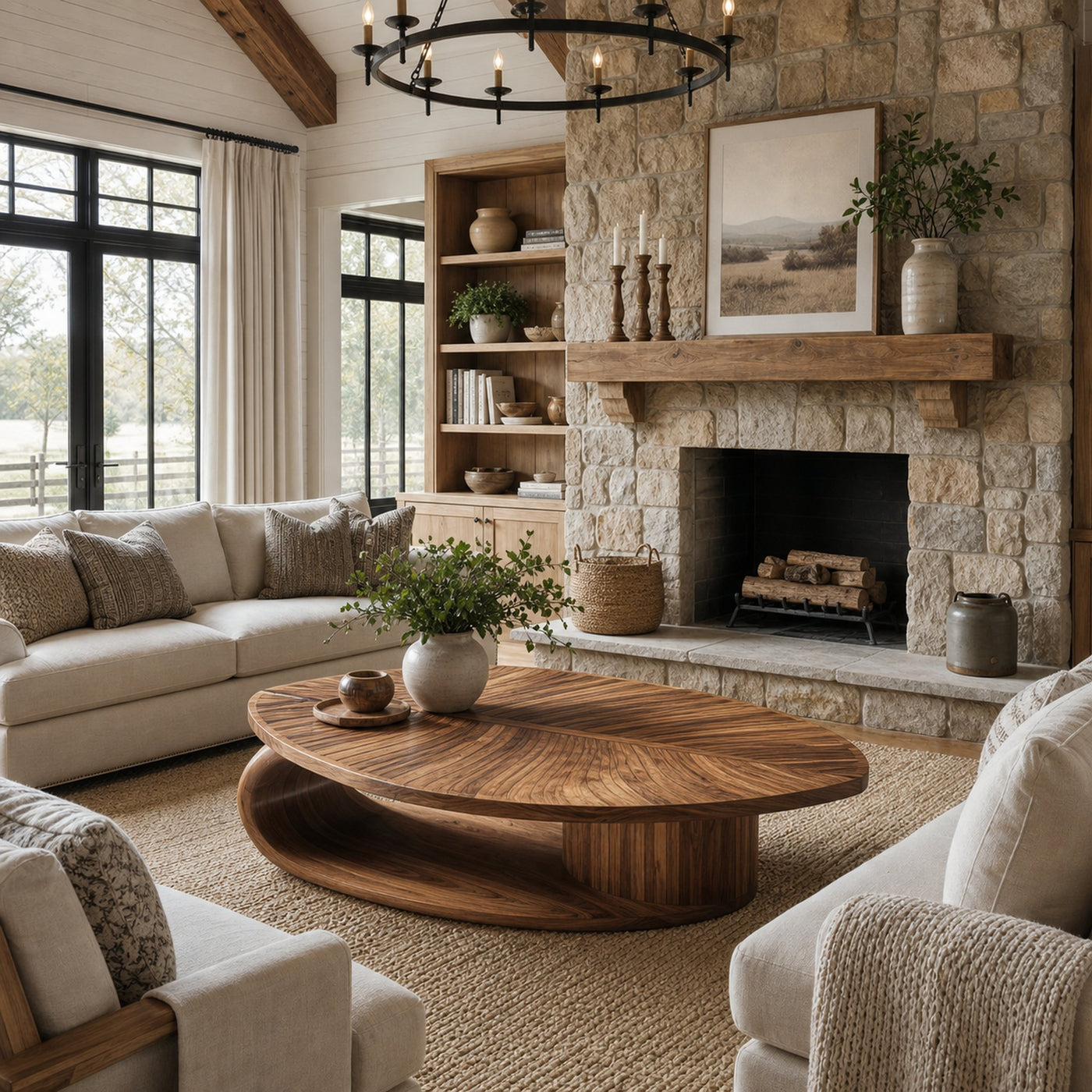 Scandinavian Solid Wood Coffee Table For Living Room - product view 2