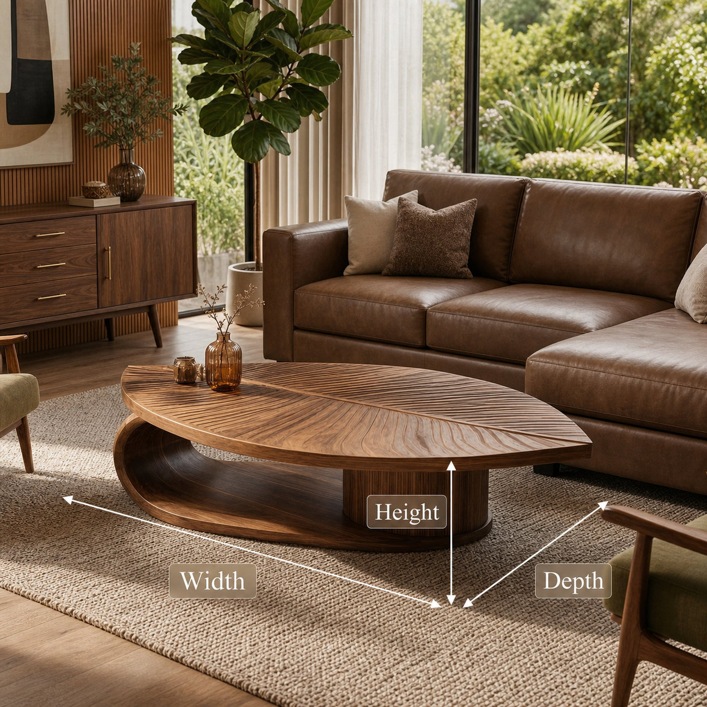 Scandinavian Solid Wood Coffee Table For Living Room - product view 8