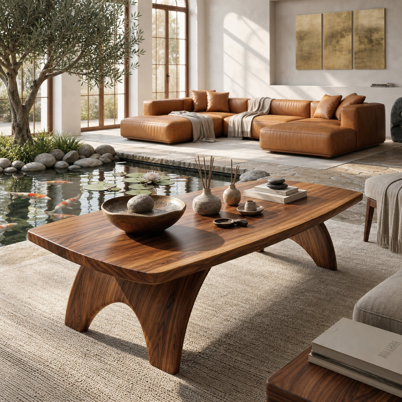 Sculptural Storage Coffee Table For Contemporary Lounge - product view 6