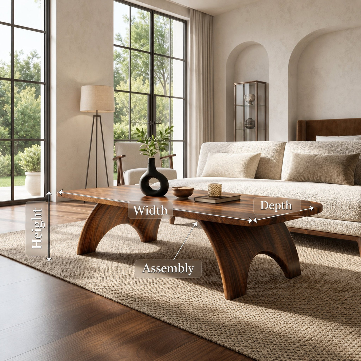 Sculptural Storage Coffee Table For Contemporary Lounge - product view 8
