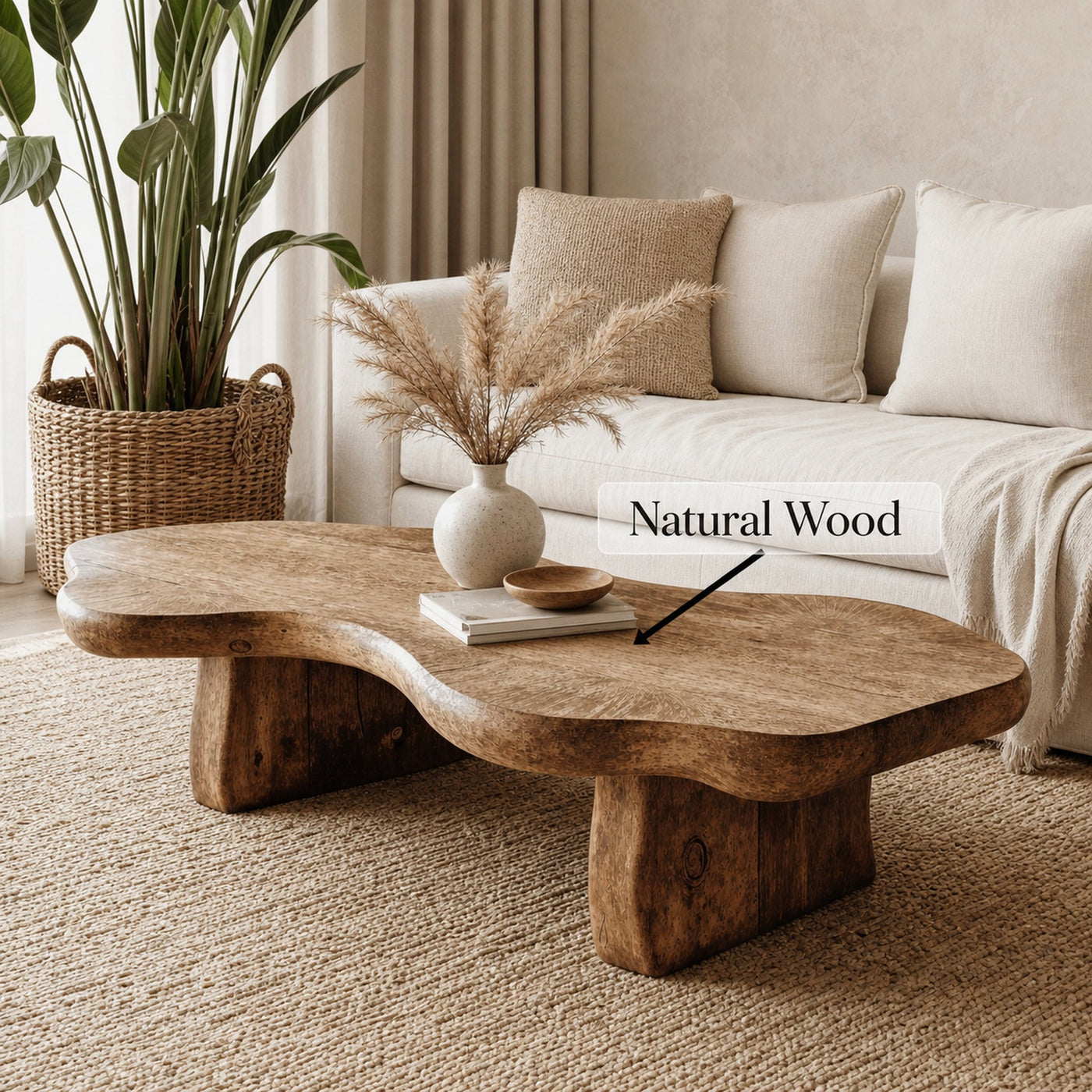 Solid Wood Coffee Table For Elegant Living Rooms - product view 6