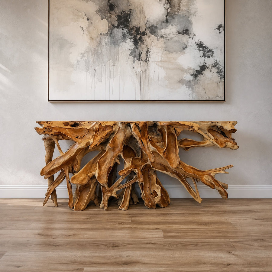 Teak Root Coffee Table Live Edge