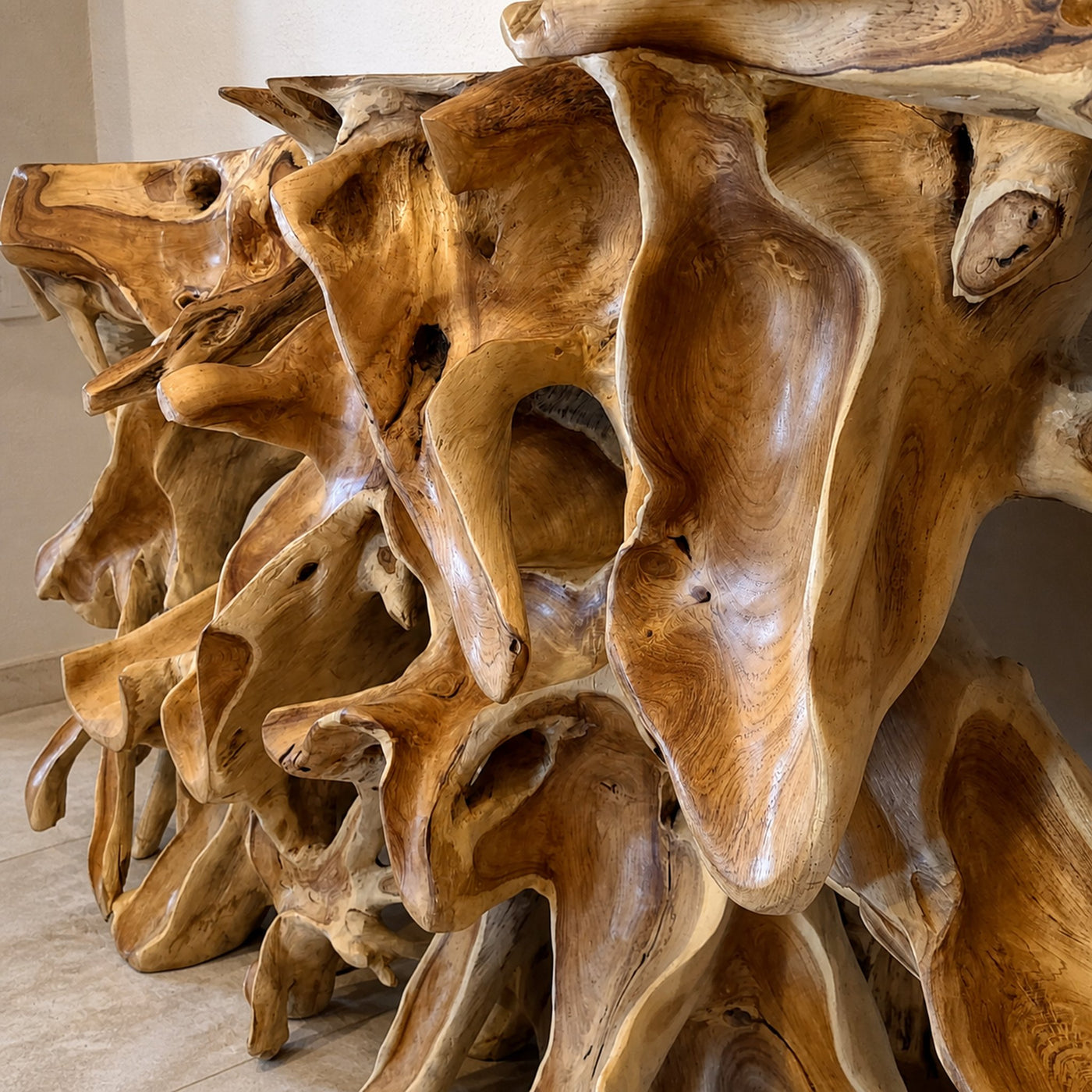 Teak Root Coffee Table Live Edge - product view 6