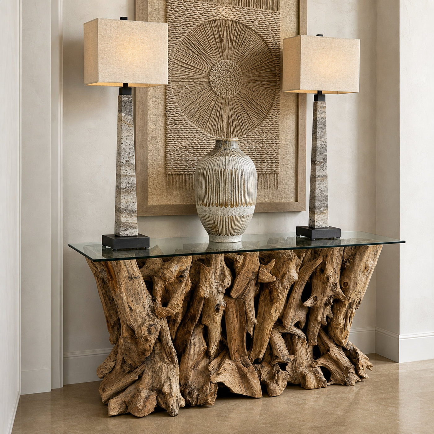 Teak Wood Root Coffee Table