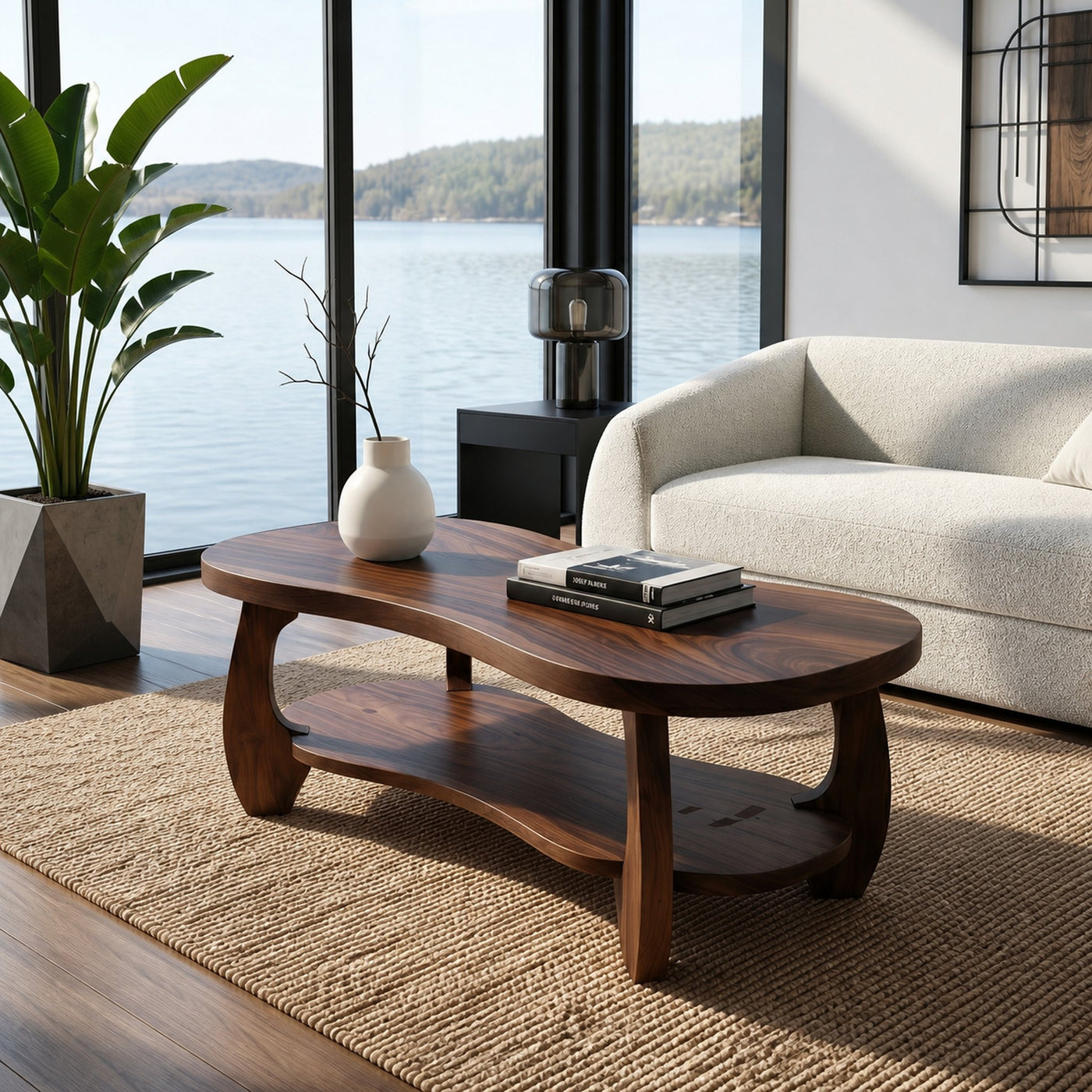 Tropical Oval Coffee Table For Living Room - product view 7