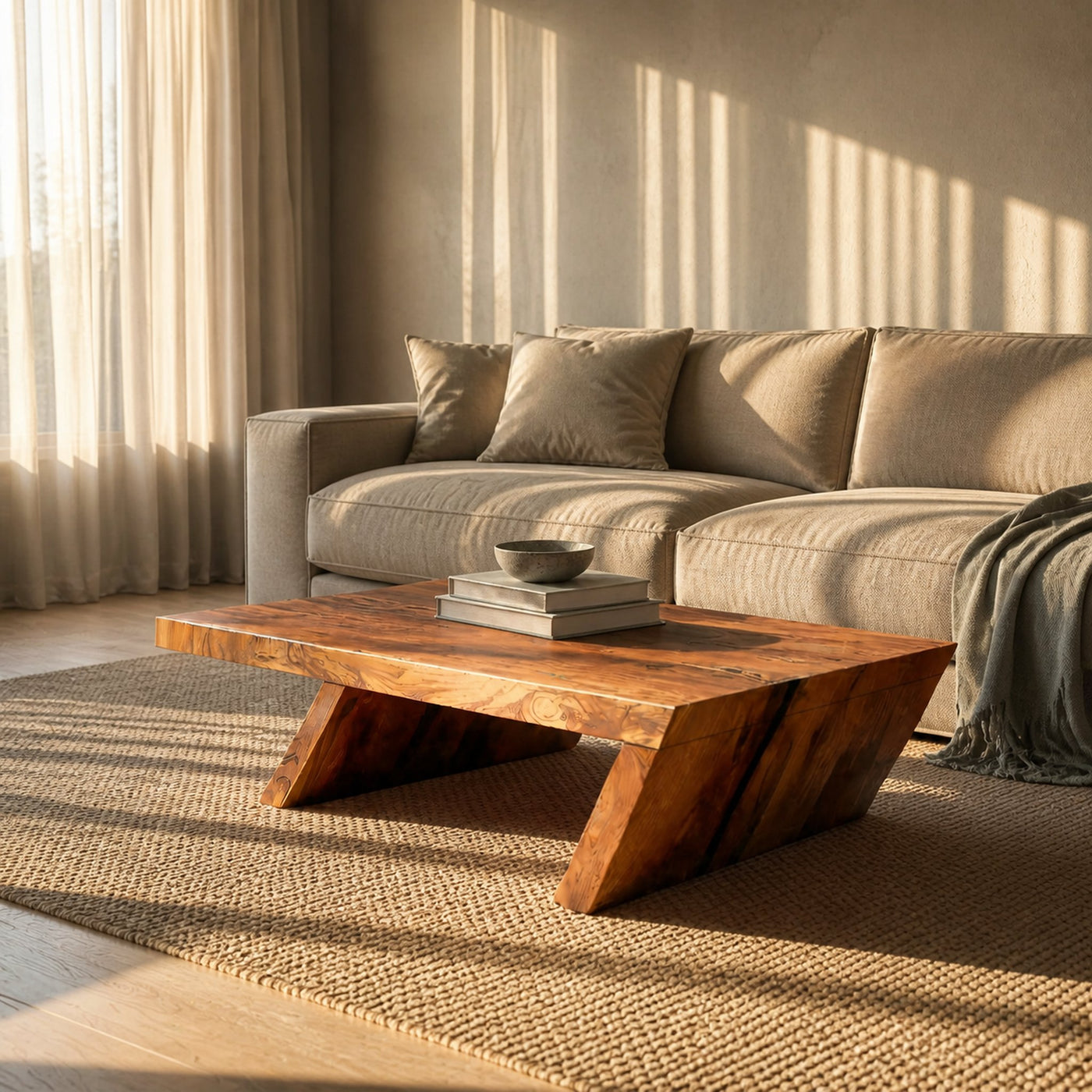 Unique Center Table With Rustic Charm For Living Room - product view 6