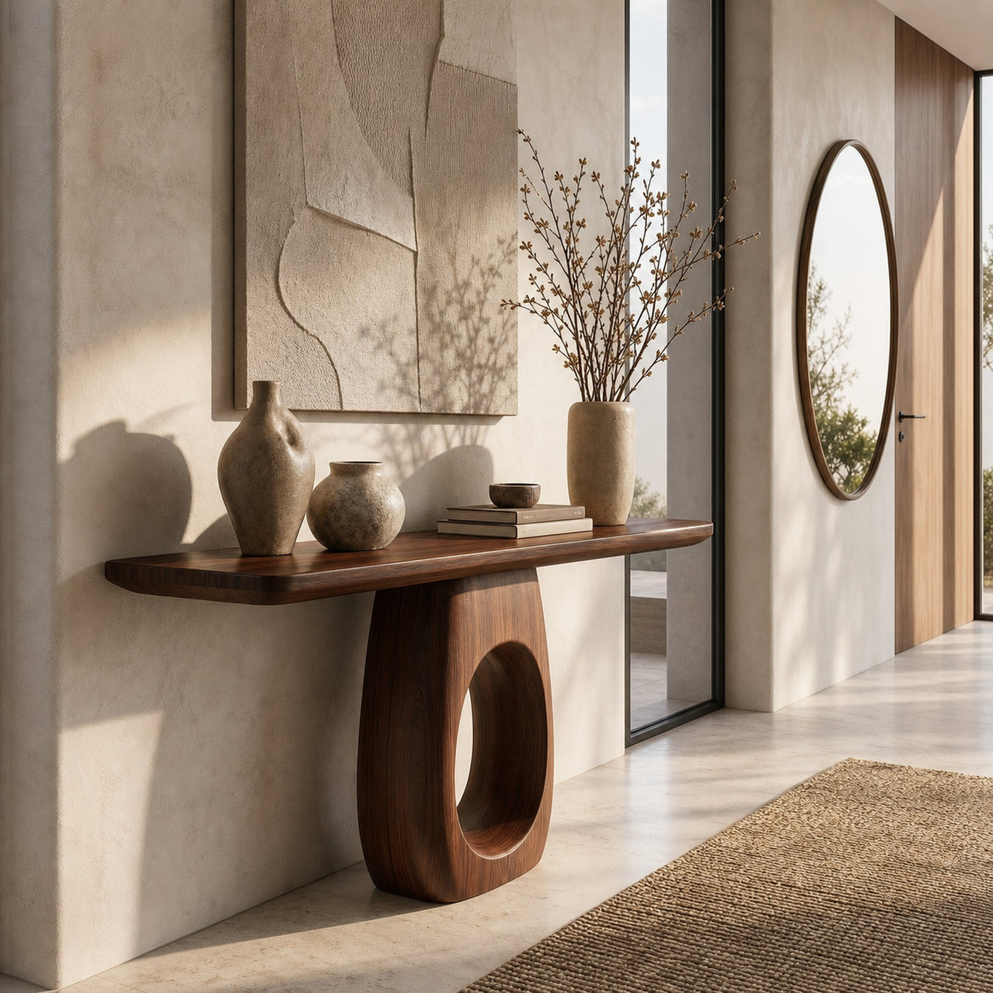 Artisan Organic Console Table Living Room And Hallway - product view 7