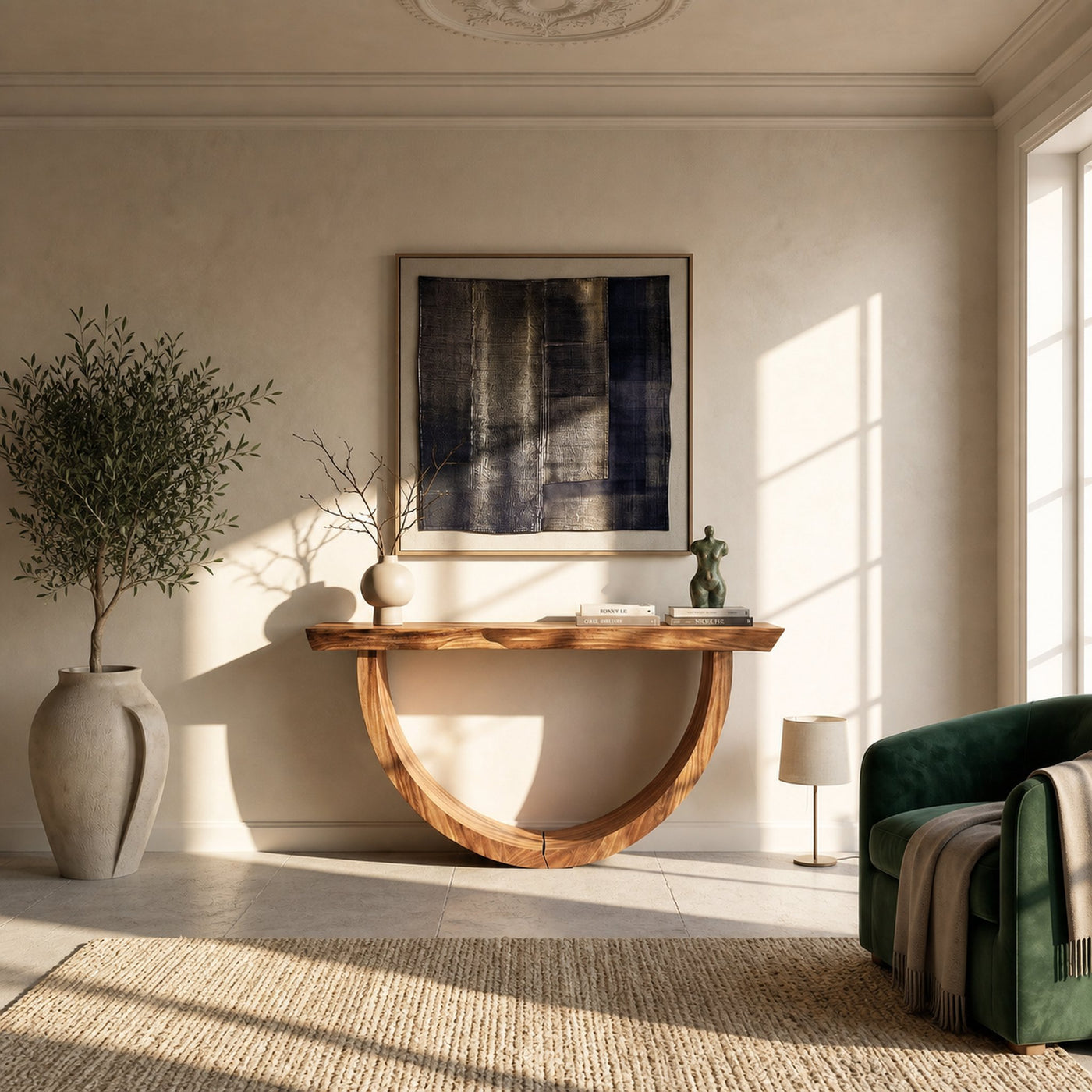 Artistic Wood Console Table For Gallery Interior - product view 6