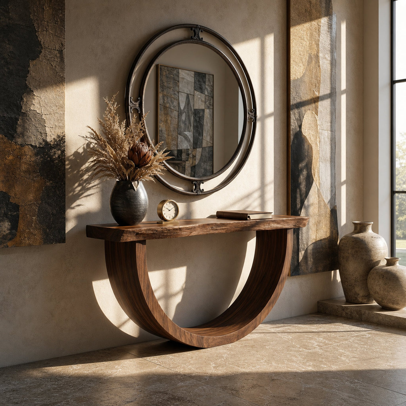 Artistic Wood Console Table For Gallery Interior - product view 7