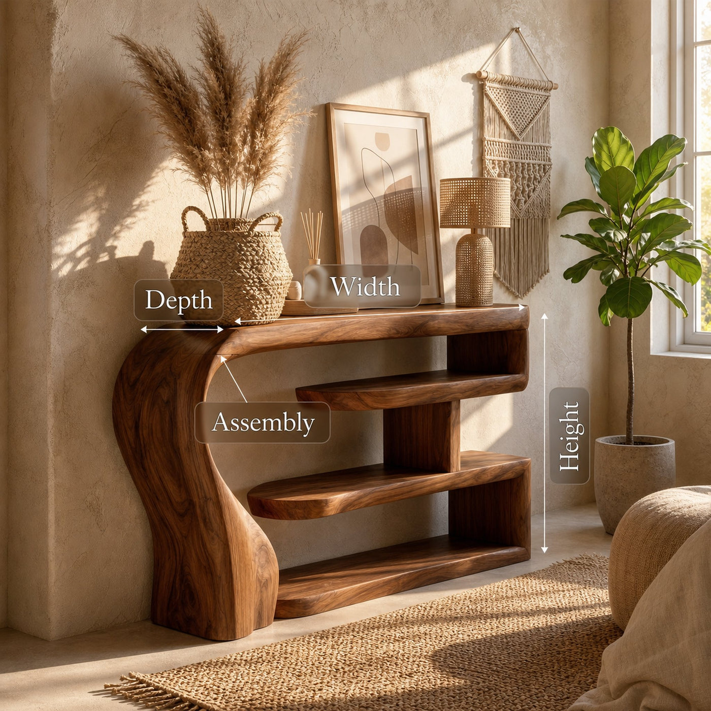 Boho Modern Console Table For Bedroom Living Room - product view 8