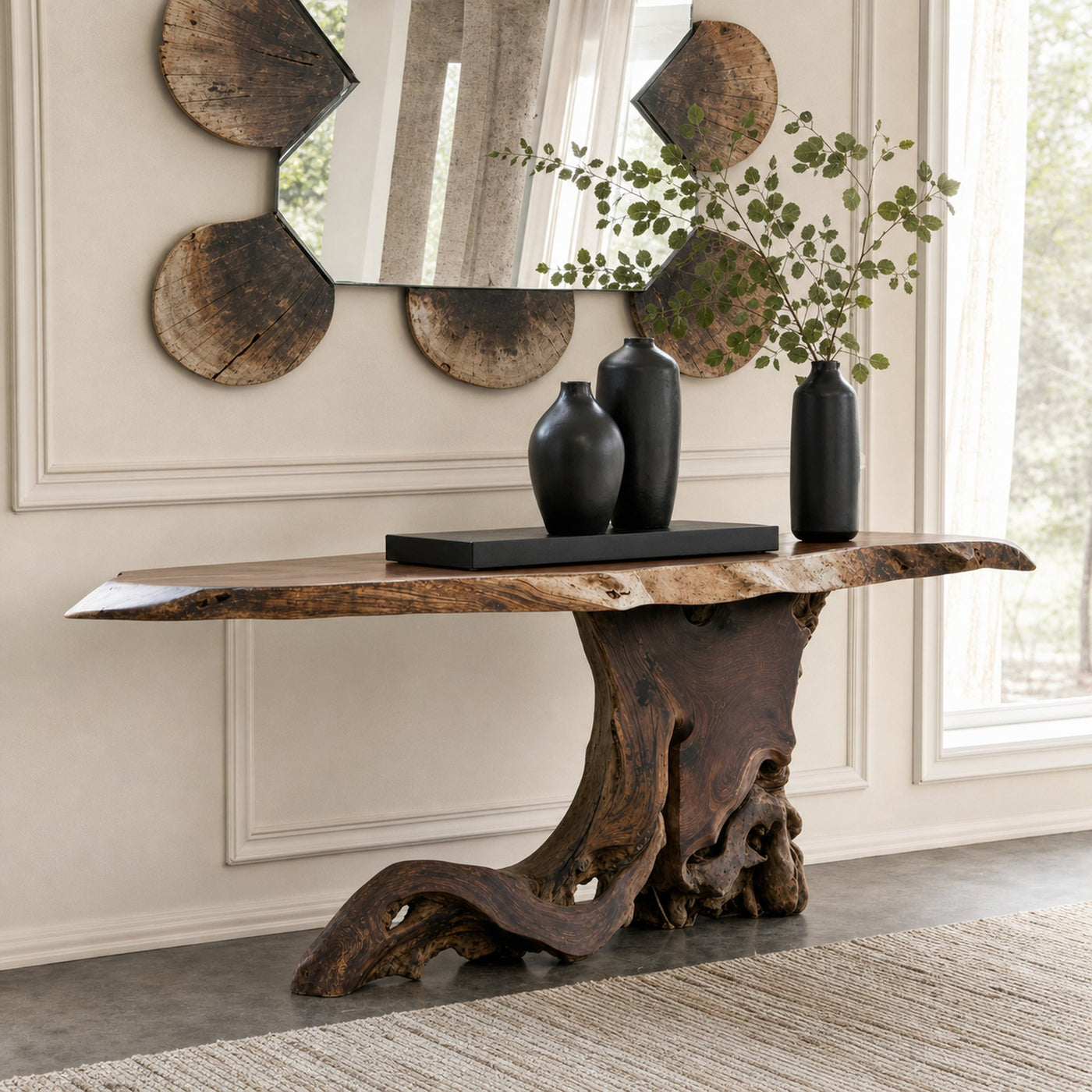 Cantilevered Console Table Unique Decor