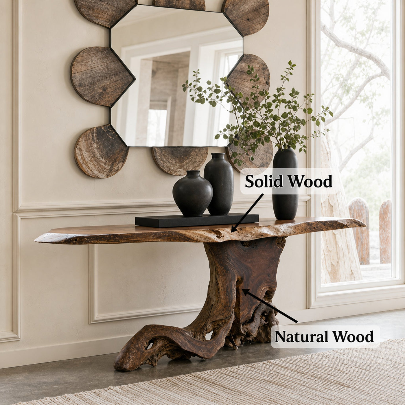 Cantilevered Console Table Unique Decor - product view 6