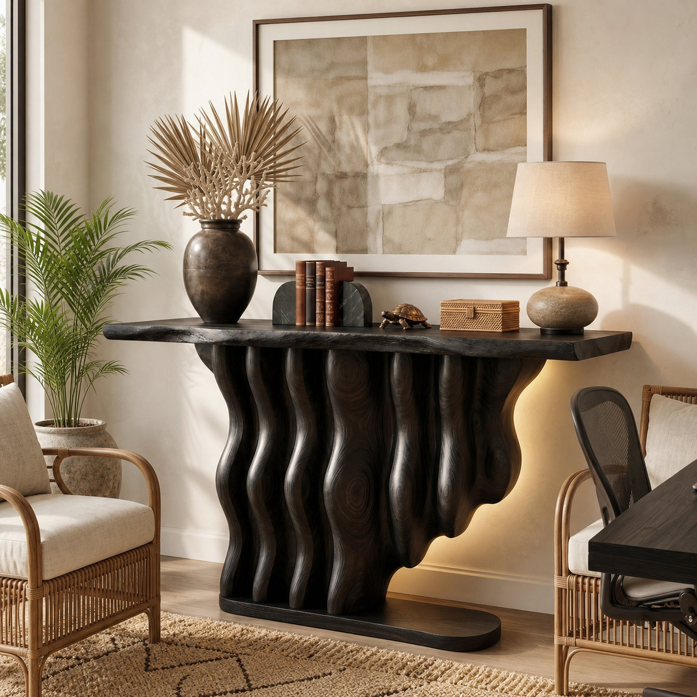 Coastal Infinity Base Console Table Beach House - product view 4