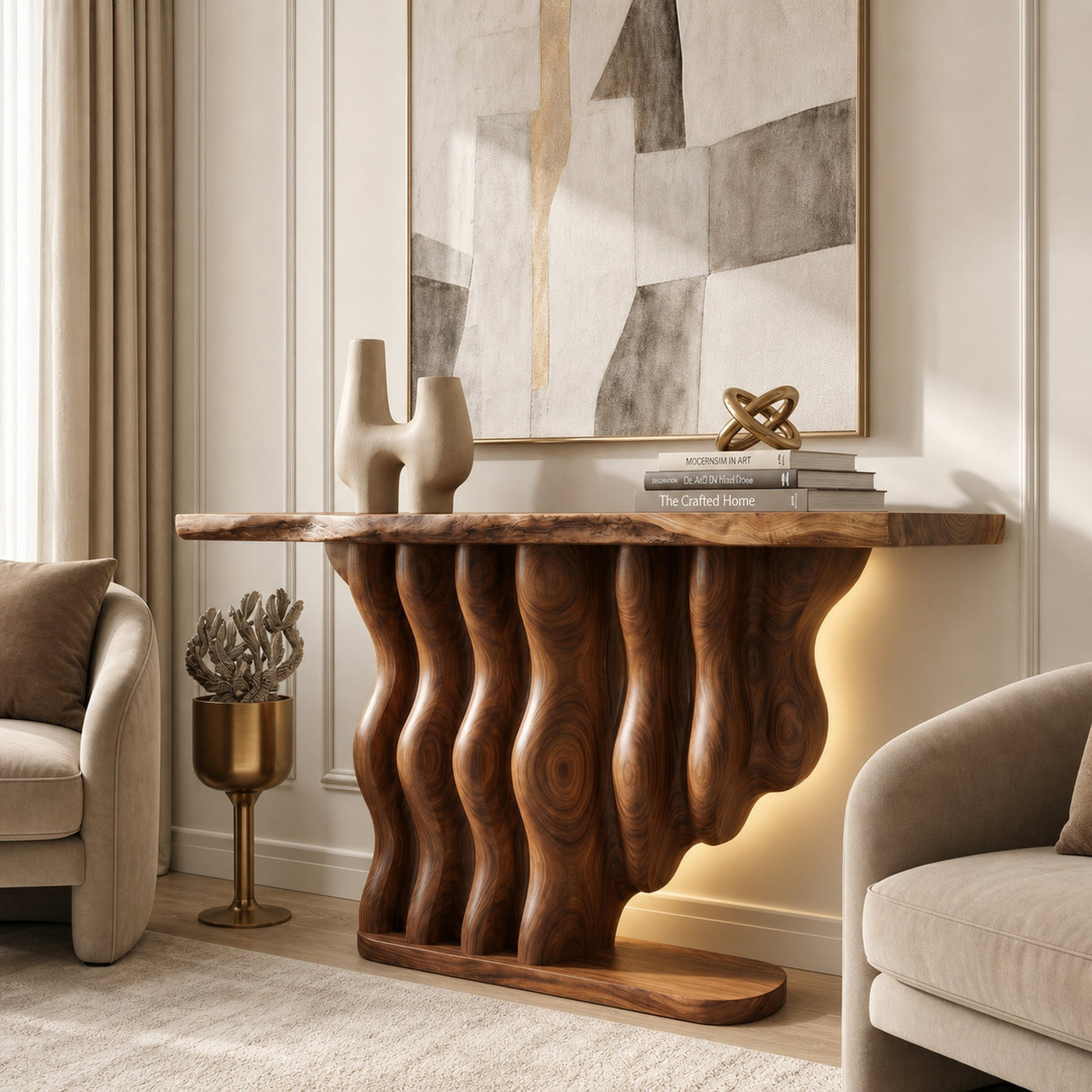 Coastal Infinity Base Console Table Beach House - product view 6