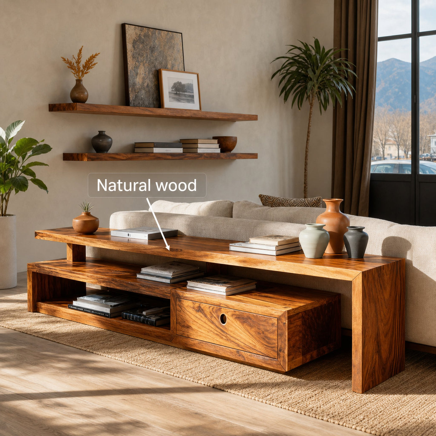 Contemporary Console Table With Drawers For Living Room - product view 5