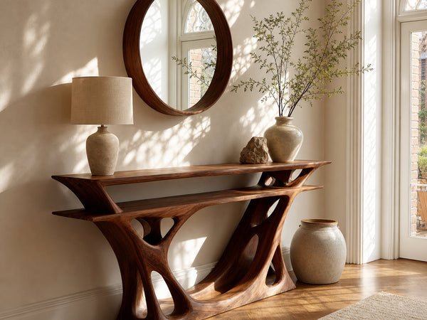Bough Moose Solid Wood Console Table with Branch Legs