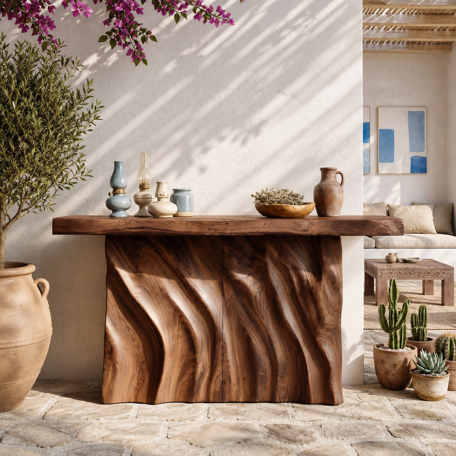 Contemporary Live Form Hall Table For Penthouse Interior Space