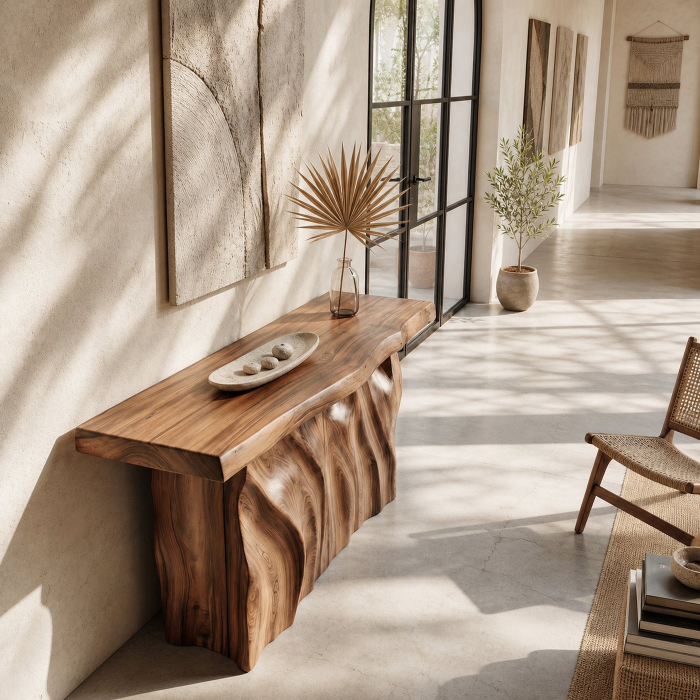 Contemporary Live Form Hall Table For Penthouse Interior Space - product view 2
