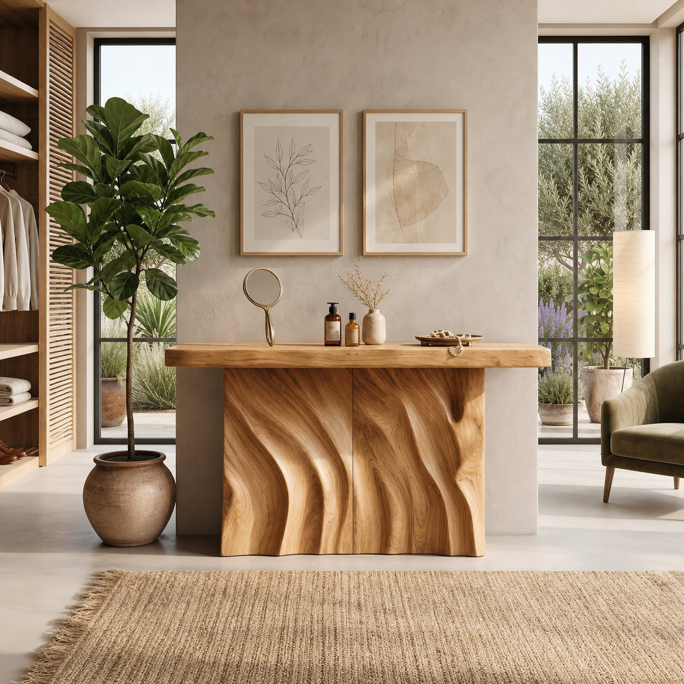 Contemporary Live Form Hall Table For Penthouse Interior Space - product view 5