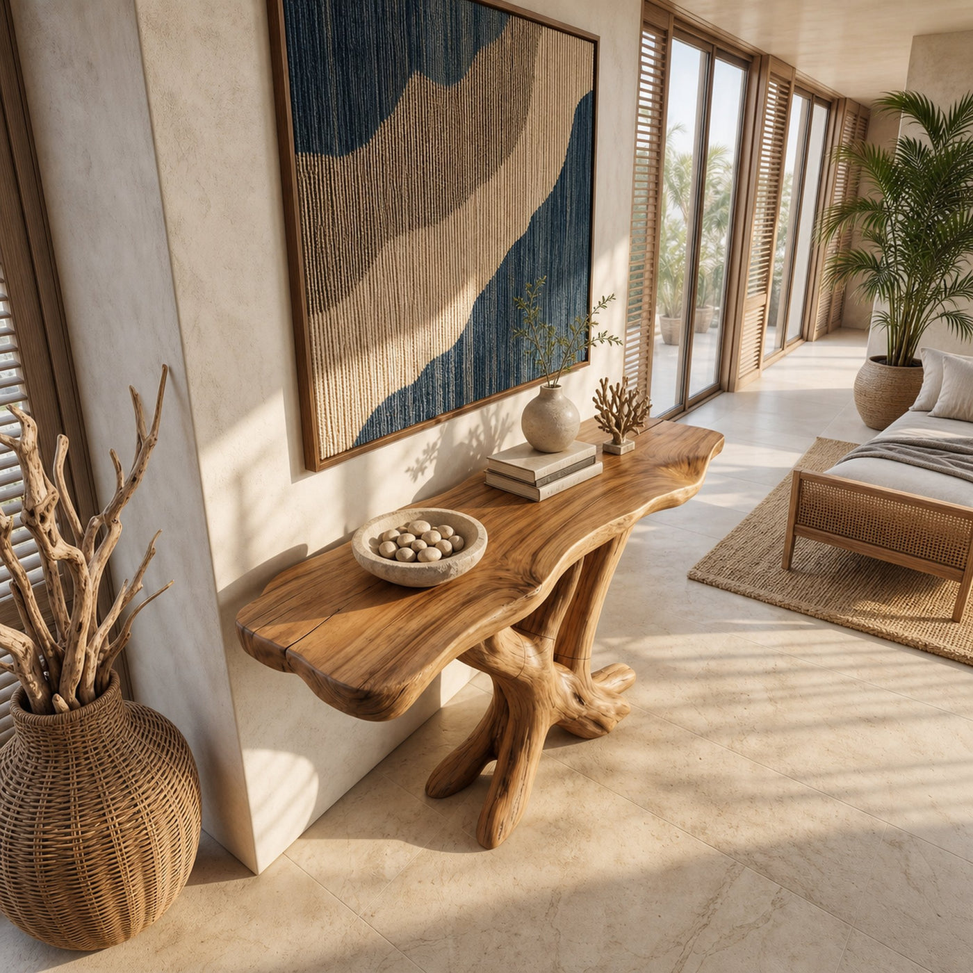Contemporary Loop Console Table Modern Hallway - product view 2