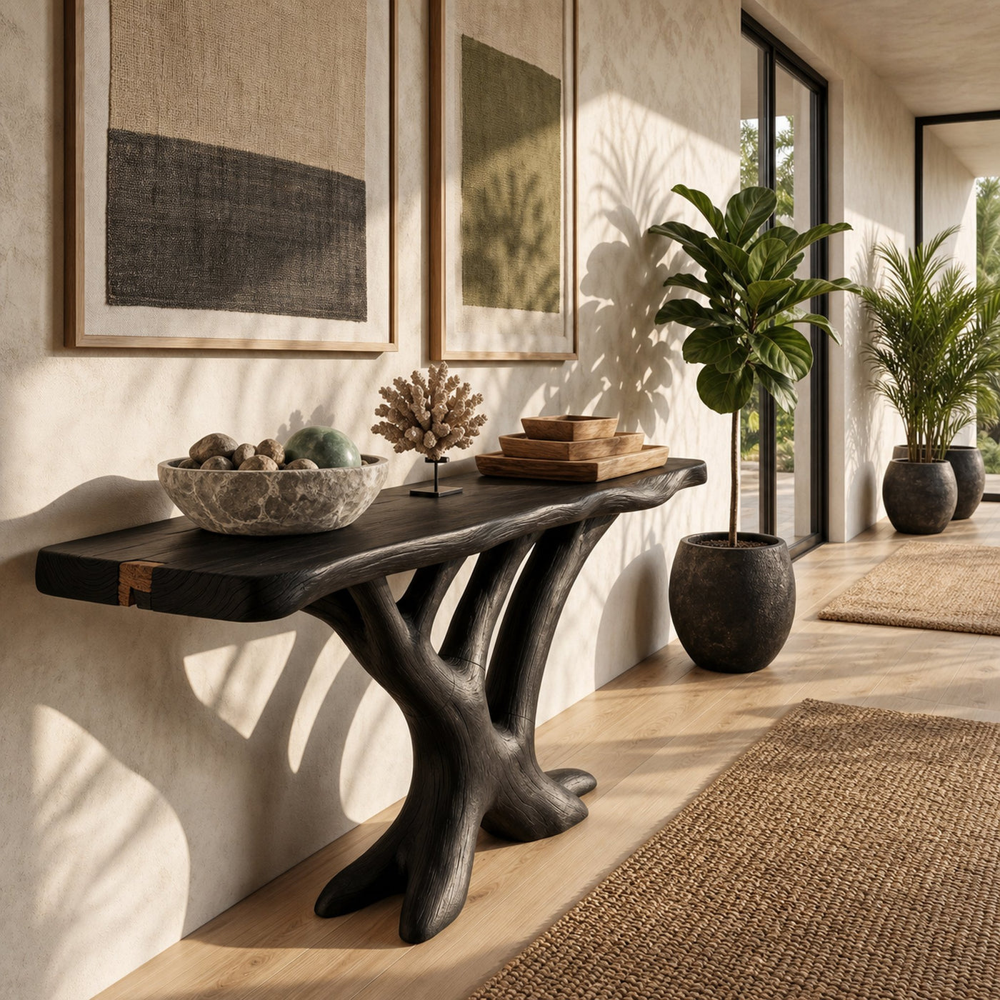 Contemporary Loop Console Table Modern Hallway - product view 4