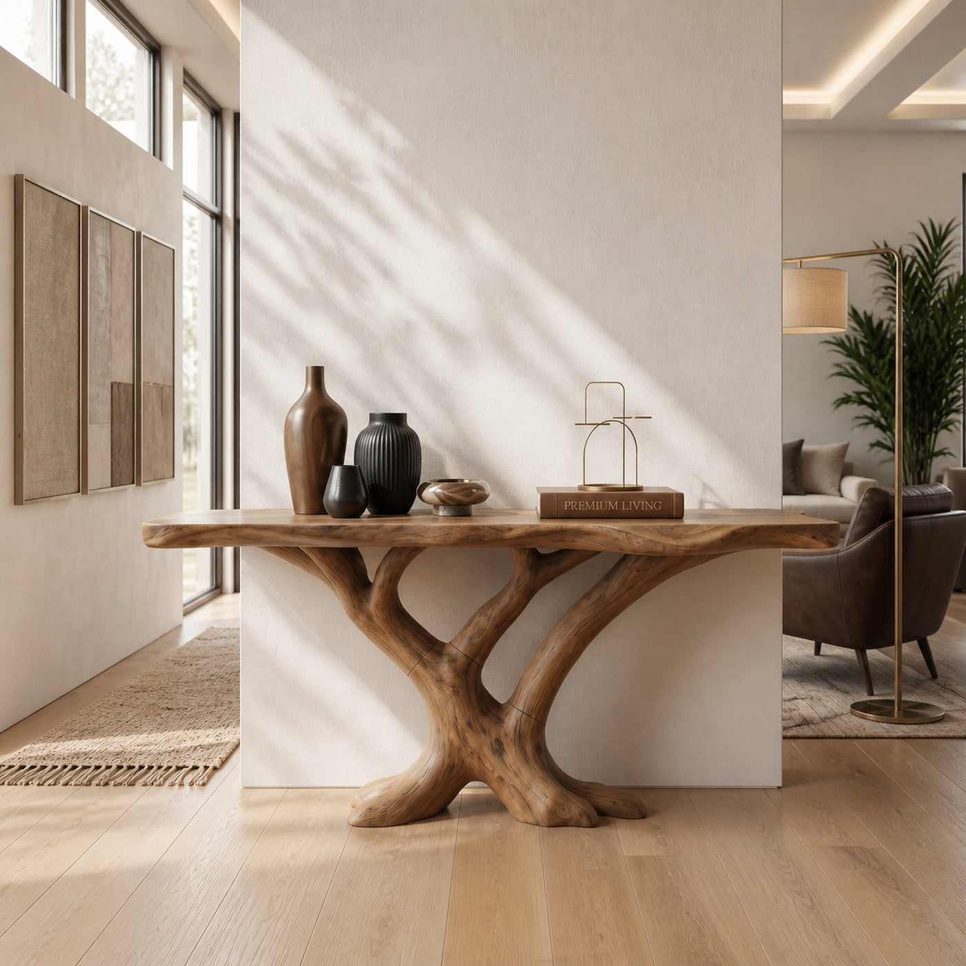 Contemporary Loop Console Table Modern Hallway - product view 6