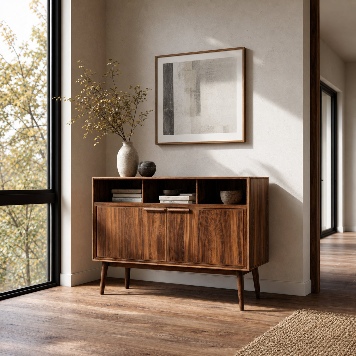 Contemporary Rectangular Console Table For Designer Living Room
