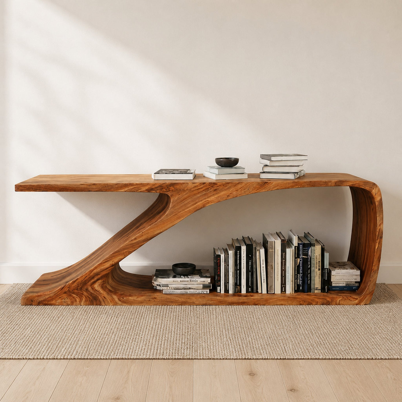 Contemporary Wooden Console Table For Living Room Decor - product view 2