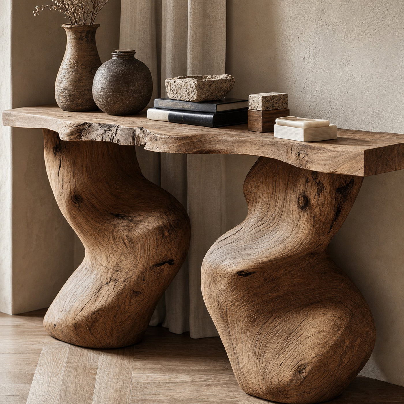 Entryway Table Solid Wood - product view 2
