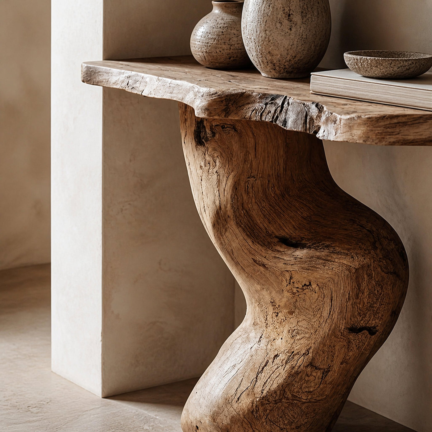 Entryway Table Solid Wood - product view 3