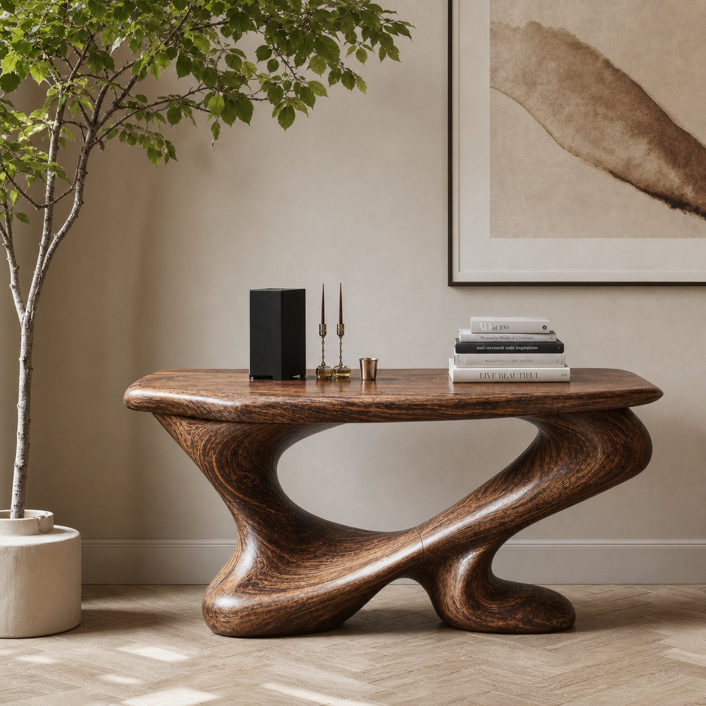 Farmhouse Chic Console Table Entryway Decor