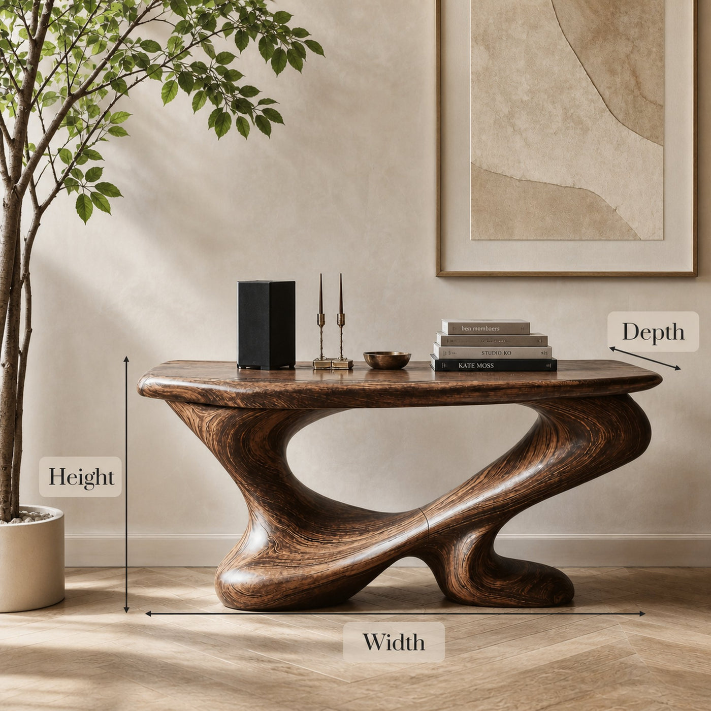 Farmhouse Chic Console Table Entryway Decor - product view 6