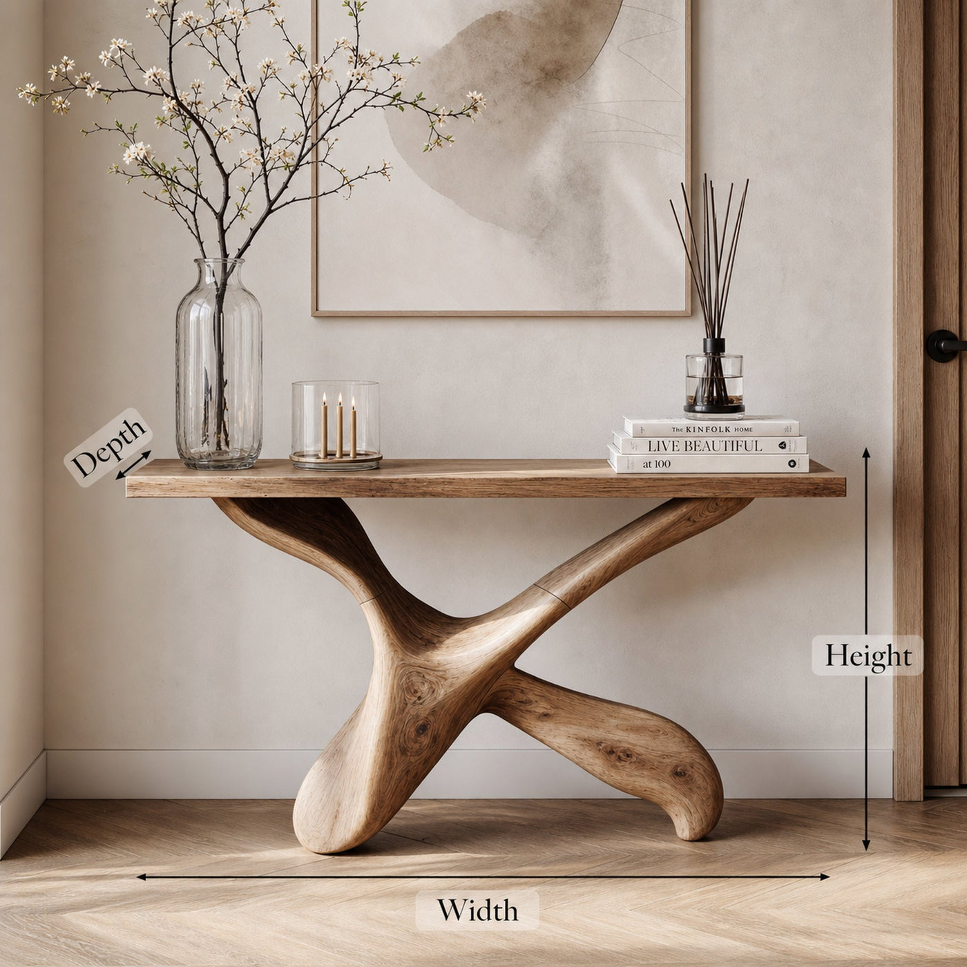 Farmhouse Console Table Entryway Decor - product view 6