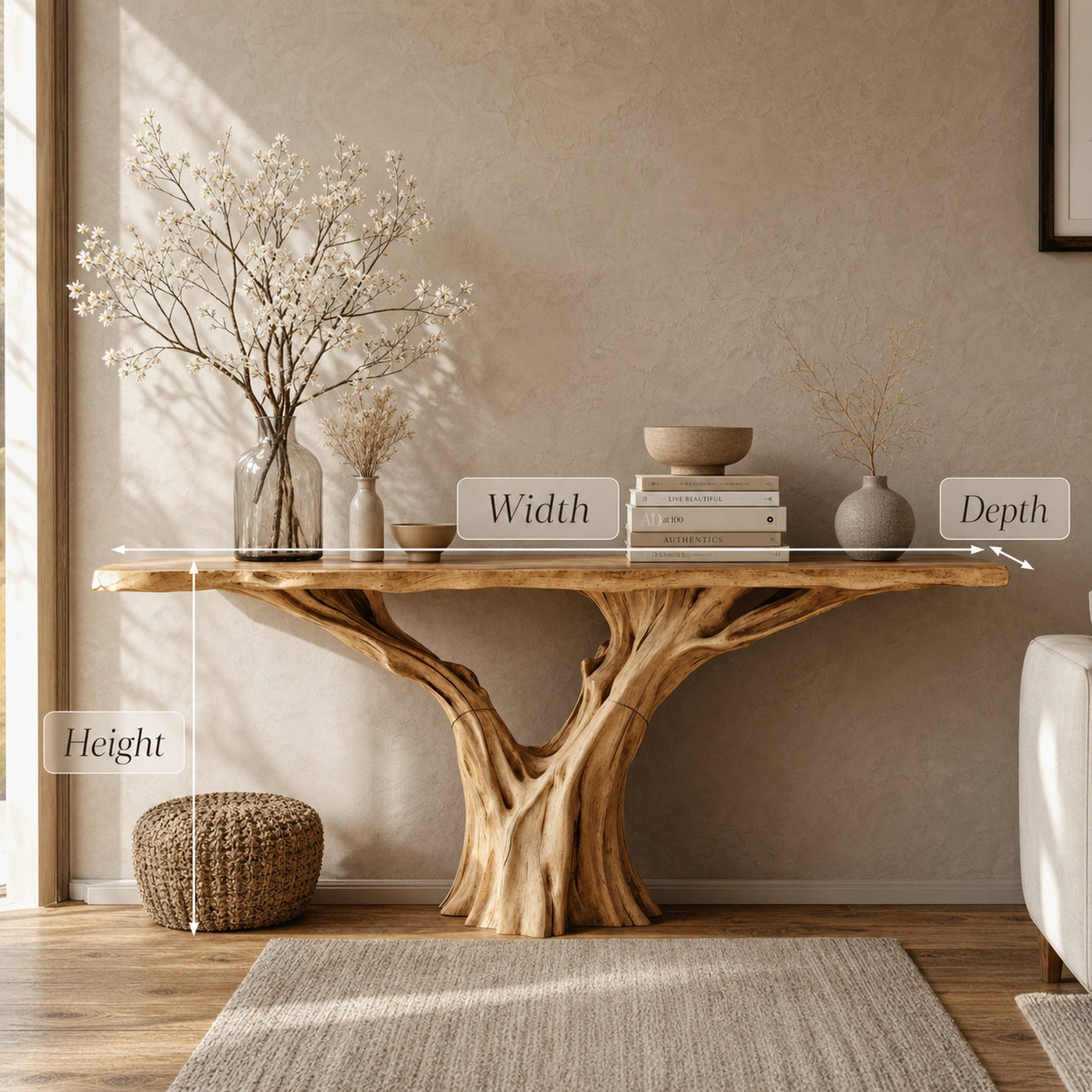 Farmhouse Console Table For A Classic And Elegant Look - product view 5