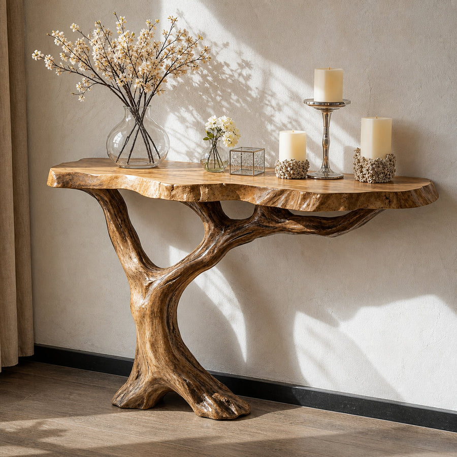 Farmhouse Console Table For Cozy Hallway Decor