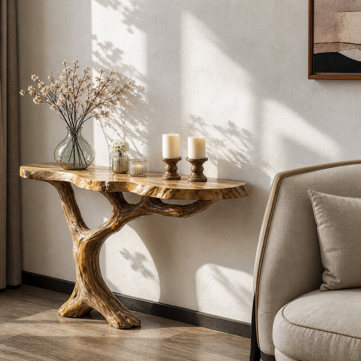 Farmhouse Console Table For Cozy Hallway Decor - product view 2