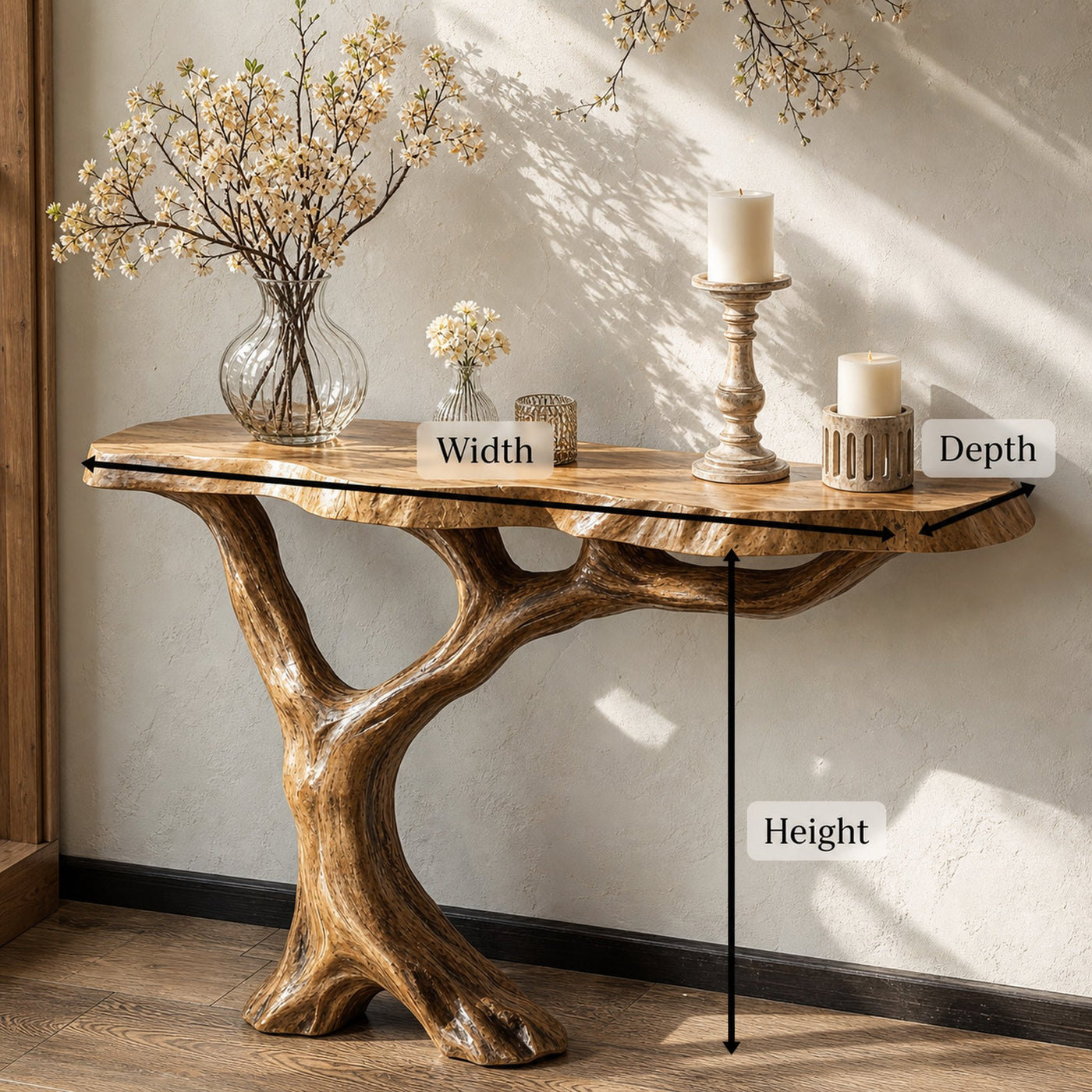 Farmhouse Console Table For Cozy Hallway Decor - product view 5