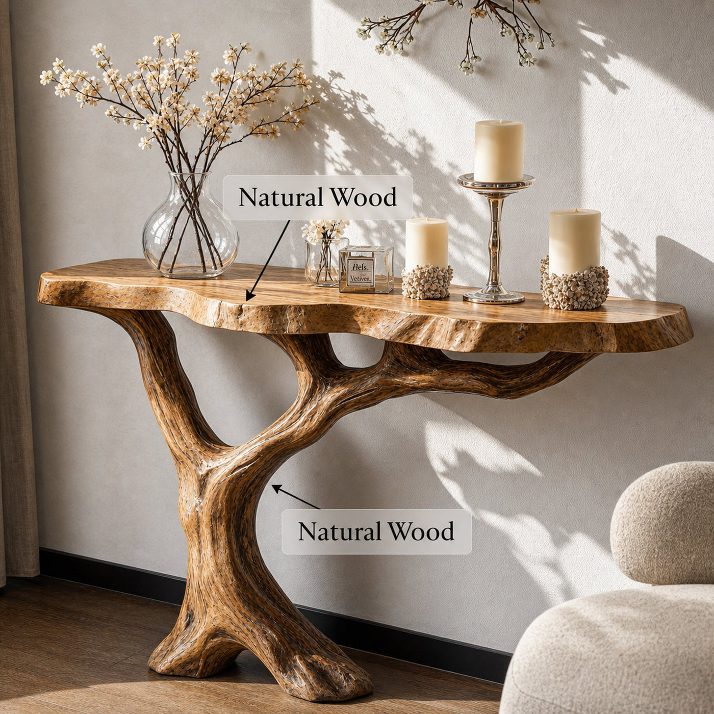Farmhouse Console Table For Cozy Hallway Decor - product view 6