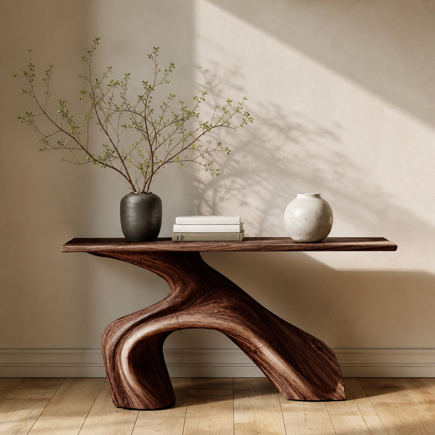 Farmhouse Live Edge Console Table Entryway Decor - product view 7