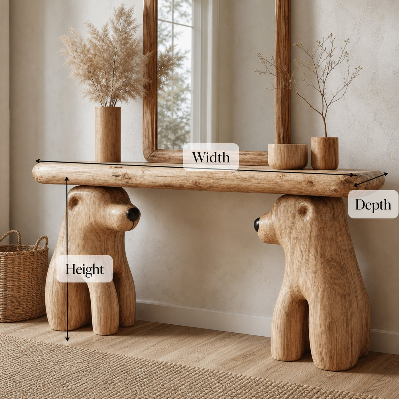 Farmhouse Living Edge Console Table - product view 6