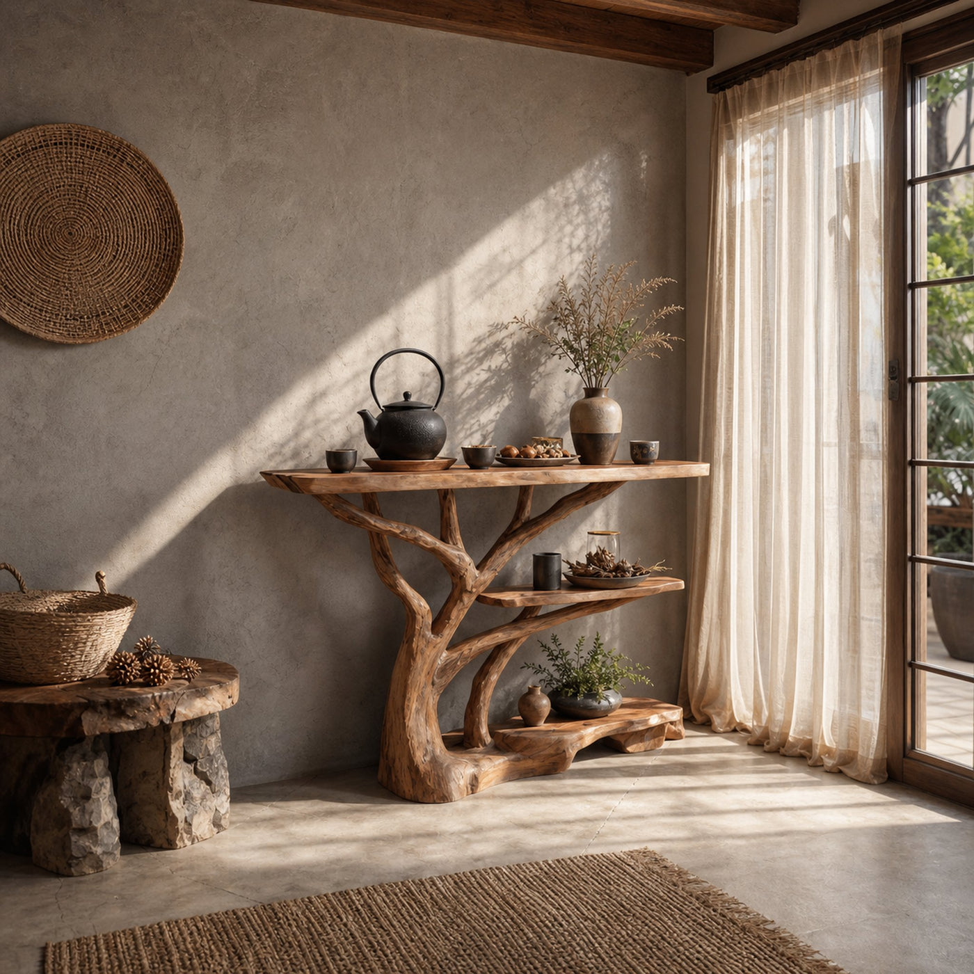 Farmhouse Solid Wood Console Table For Cozy Entryway Furniture Design - product view 2