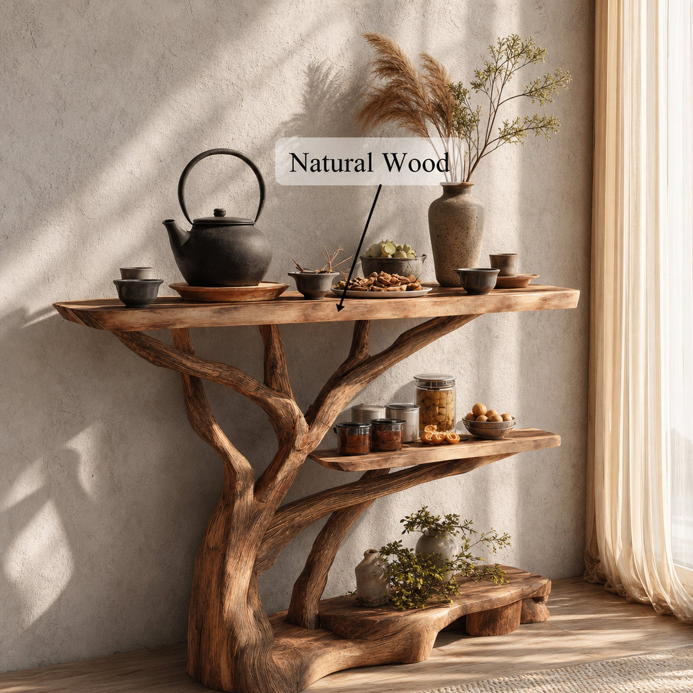 Farmhouse Solid Wood Console Table For Cozy Entryway Furniture Design - product view 5