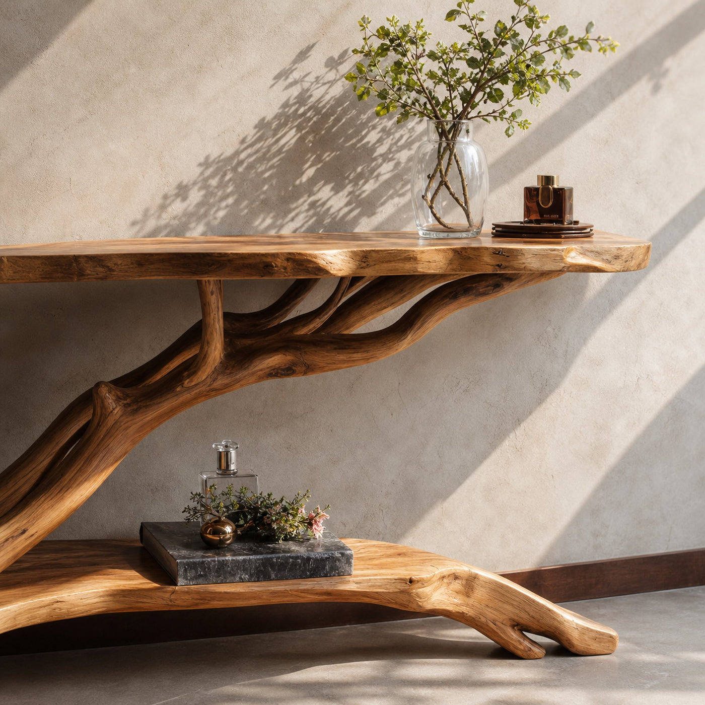 Farmhouse Solid Wood Console Table For Cozy Rustic Home Interior - product view 4