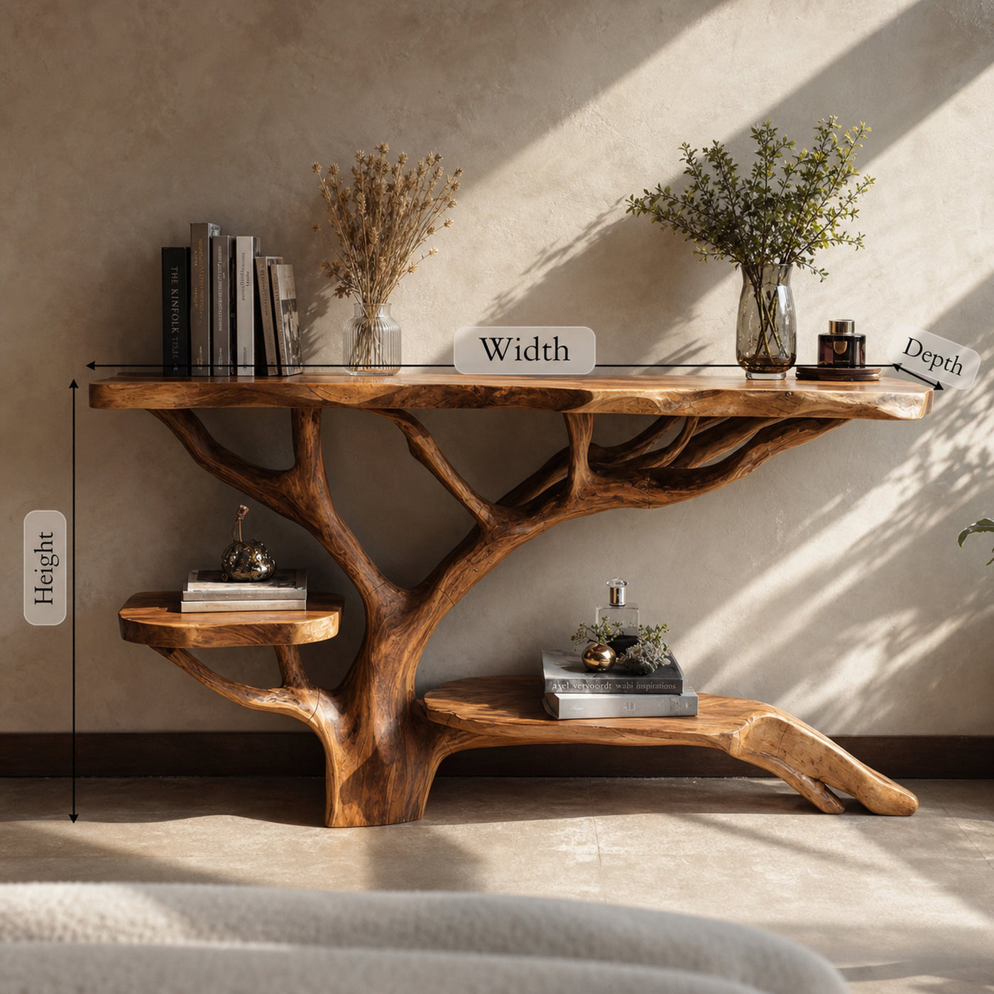Farmhouse Solid Wood Console Table For Cozy Rustic Home Interior - product view 6