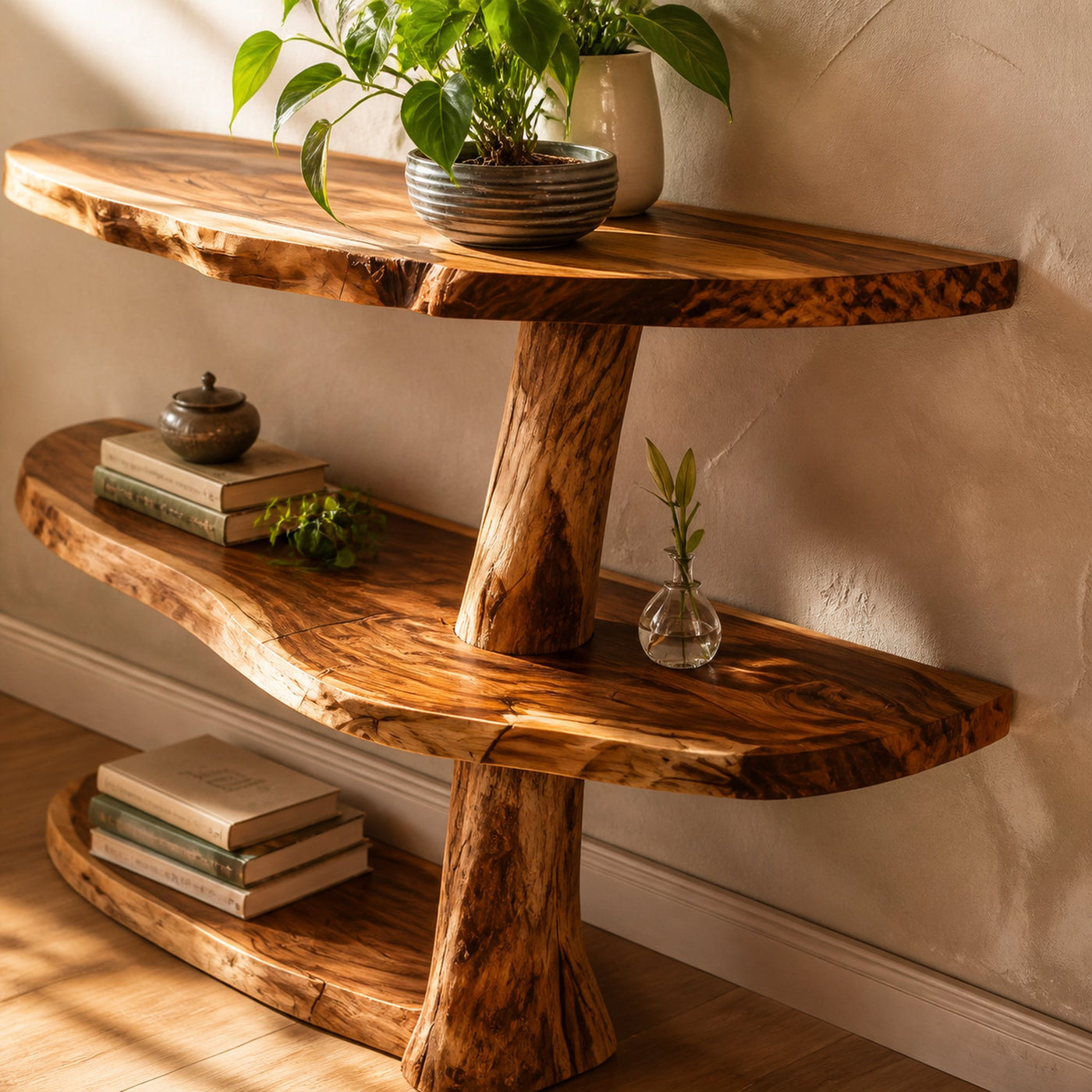 Farmhouse Solid Wood Console Table For Rustic Entryway Home Design - product view 4